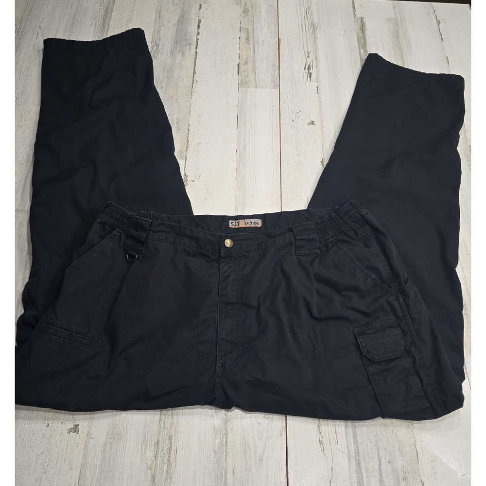 5.11 Tactical Mens Black Ripstop Cargo Work Pants 40x34 74273-019
